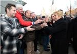 Kolinda Grabar Kitarović posjetila branitelje u Savskoj