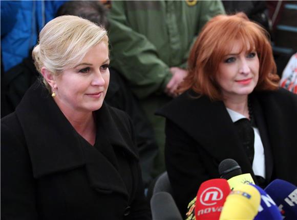 Kolinda Grabar Kitarović posjetila branitelje u Savskoj