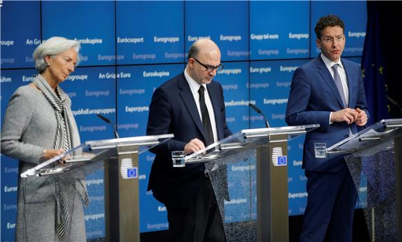 BELGIUM EU EUROGRUOP FINANCE MINISTERS MEETING 