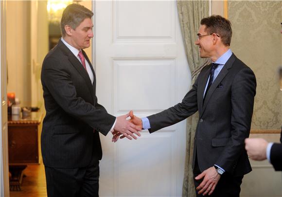 Jyrki Katainen sastao se s premijerom Zoranom Milanovićem