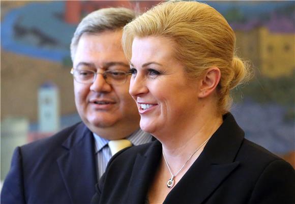 Kolinda Grabar Kitarović primila Davida Usupašvilija, predsjednika gruzijskog Parlamenta 