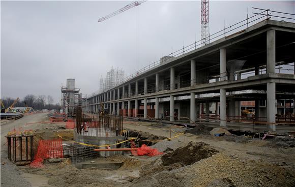 Gradilište novog putničkog terminala Međunarodne zračne luke Zagreb