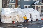 USA BOSTON SNOW FORT