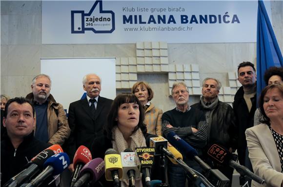 Konferencija za novinare udruge Klub Milana Bandića