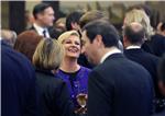 Croatian president gives reception for foreign diplomats