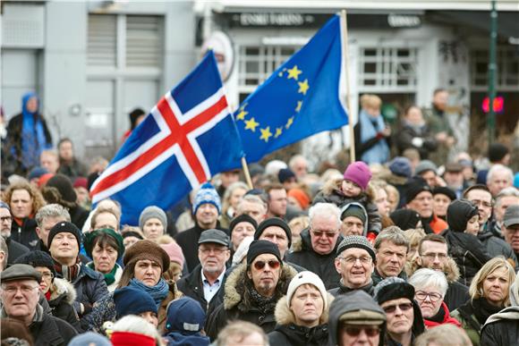 ICELAND EU PROTEST 