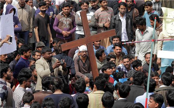 PAKISTAN CHURCH BOMBING PROTEST