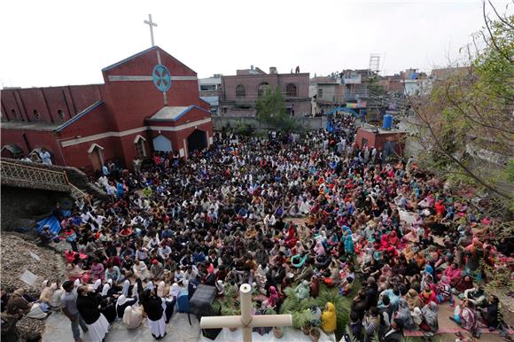 PAKISTAN CHURCH BOMBING PROTEST