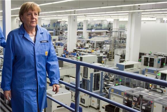 GERMANY BUSINESS SIEMENS MERKEL VISIT