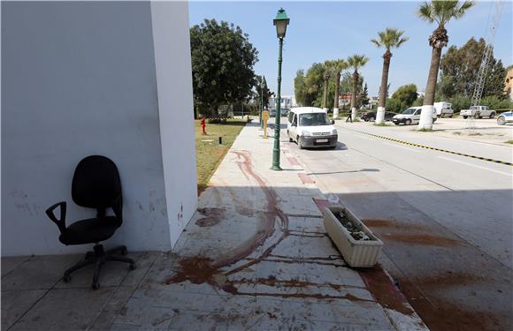 TUNISIA BLOODIED PAVEMENT