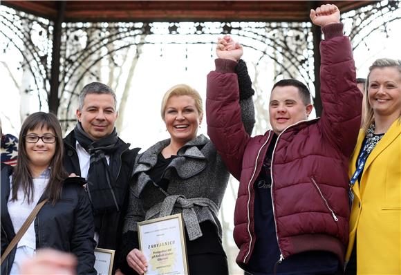 Obilježavanje Svjetskog dana Down sindroma na Zrinjevcu