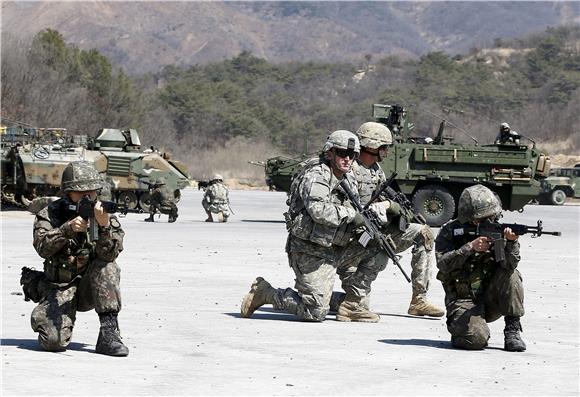 SOUTH KOREA USA ARMY DRILL