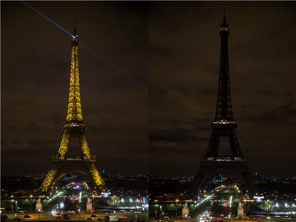 FRANCE PARIS EARTH HOUR 2015