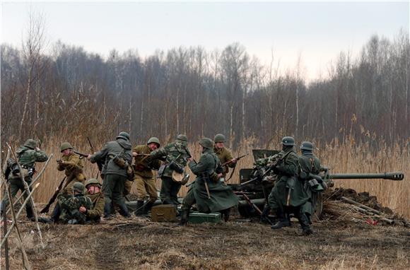 RUSSIA VICTORY DAY RECOSTRACTION