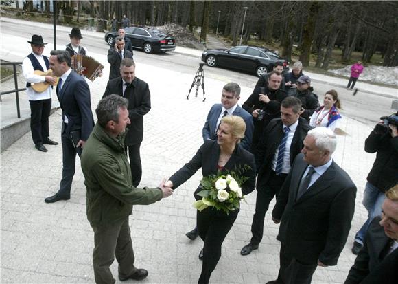 Predsjednica Grabar-Kitarović posjetila Delnice