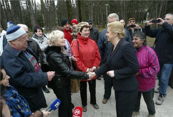 Predsjednica Grabar-Kitarović posjetila Delnice