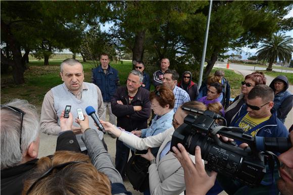 Konferencija za medije u Kaštelanskim staklenicima povodom petog tjedna štrajka radnika