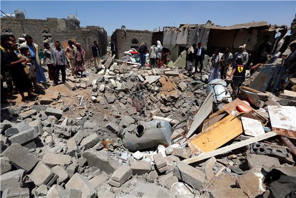 YEMEN UNREST SAUDI LED AIR STRIKES