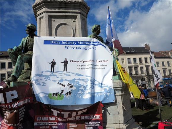 Prosvjed u Bruxellesu zbog mliječnih kvota, Hrvati zabrinuti 