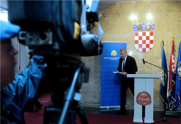 Konferencija za medije potpredsjednika Vlade RH i ministar unutarnjih poslova Ranka Ostojića 