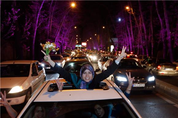 IRAN SWITZERLAND NUCLEAR TALKS CELEBRATION