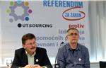 Konferencija za novinare predstavnika 17 hrvatskih sindikata o odluci Ustavnog suda o referendumu o outsourcingu