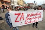 Prosvjed pokreta 'Occupy Croatia' na Trgu bana Jelačića 