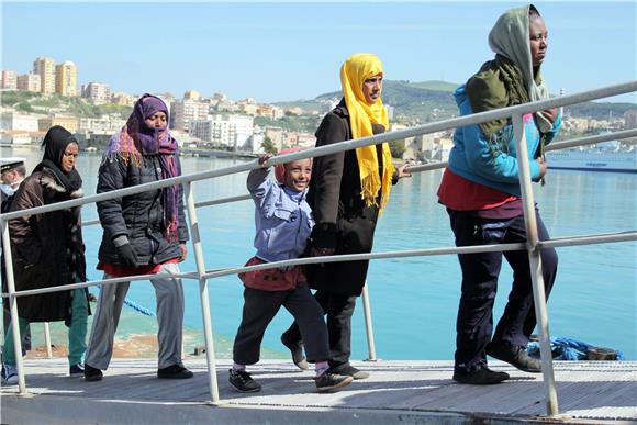 ITALY MIGRATION RESCUED MIGRANTS