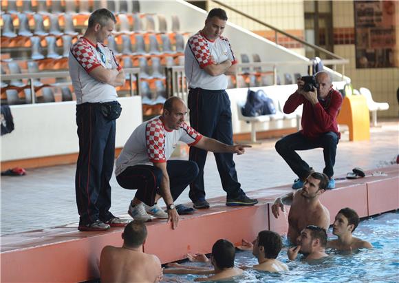 Otvoreni trening hrvatskih vaterpolista