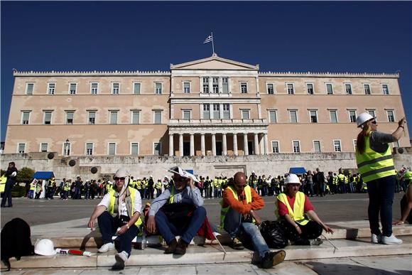 GREECE MINERS PROTEST