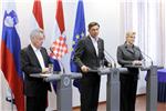 Konferencija za medije nakon trilateralnog sastanka Kitarović-Pahor-Fischer