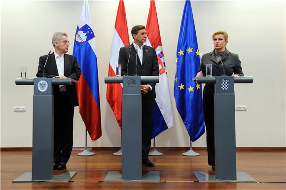 Kitarović, Pahor i Fischer završili trilateralni susret u Sloveniji