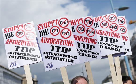 AUSTRIA TRADE AGREEMENT PROTEST