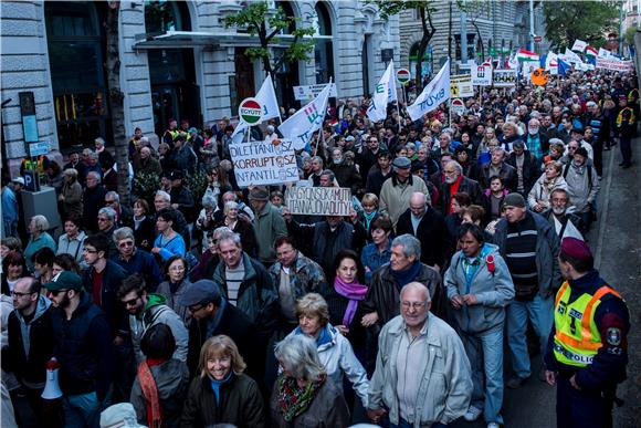 HUNGARY ANTI GOVERNMENT PROTEST