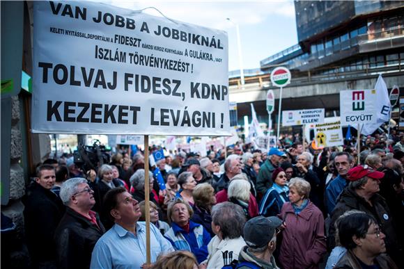 HUNGARY ANTI GOVERNMENT PROTEST