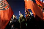 GREECE PROTEST GOLDEN DAWN AGAINST MIGRANTS 