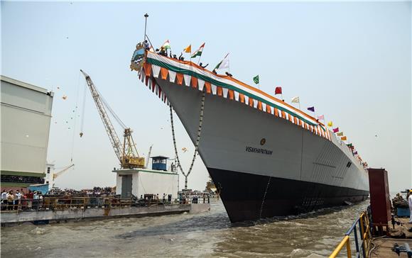 INDIA DEFENCE DESTROYER VISAKHAPATNAM