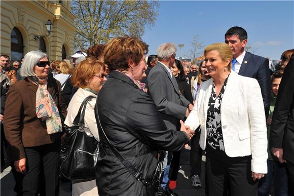 Predsjednica Grabar-Kitarović u posjeti Vukovaru