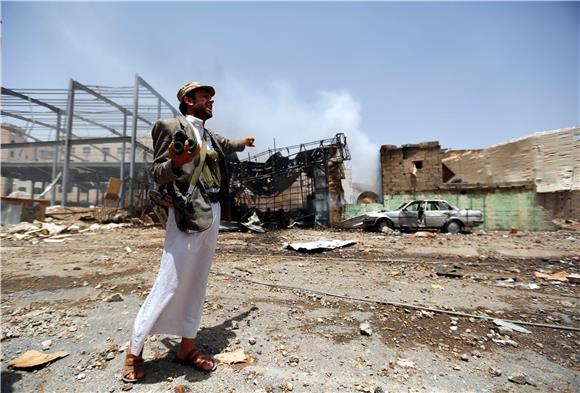 YEMEN UNREST SAUDI LED AIR STRIKES