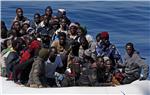 AT SEA MEDITERRANEAN MIGRANTS RESCUED