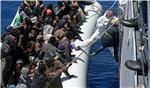 AT SEA MEDITERRANEAN MIGRANTS RESCUED