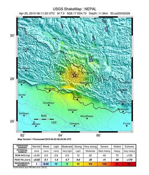 Snažan potres pogodio Nepal