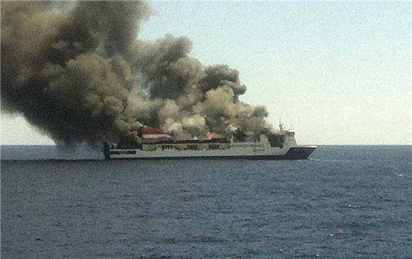 SPAIN FERRY FIRE