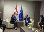 Kolinda Grabar-Kitarović  s predsjednikom Europskog vijeća Donaldom Tuskom