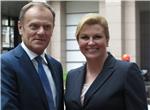 Kolinda Grabar-Kitarović  s predsjednikom Europskog vijeća Donaldom Tuskom