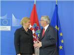 Kolinda Grabar Kitarović s Jeanom-Claudeom Junckerom