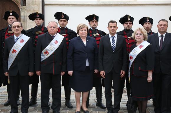 Dragica Zgrebec primila predstavnike Međimurske županije i Zrinske garde Čakovec povodom obilježavanja Dana pogibije Petra Zrinskog i Frana Krste Frankopana te Dana Međimurske županije