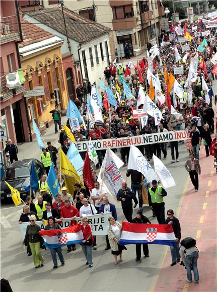 Sindikalna proslava 1. svibnja u Sisku