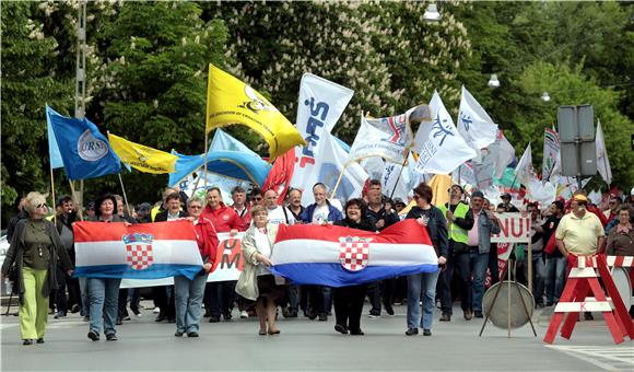 Sindikalna proslava 1. svibnja u Sisku