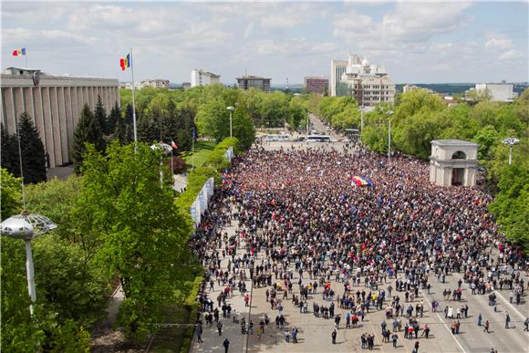 MOLDOVA PROTEST 